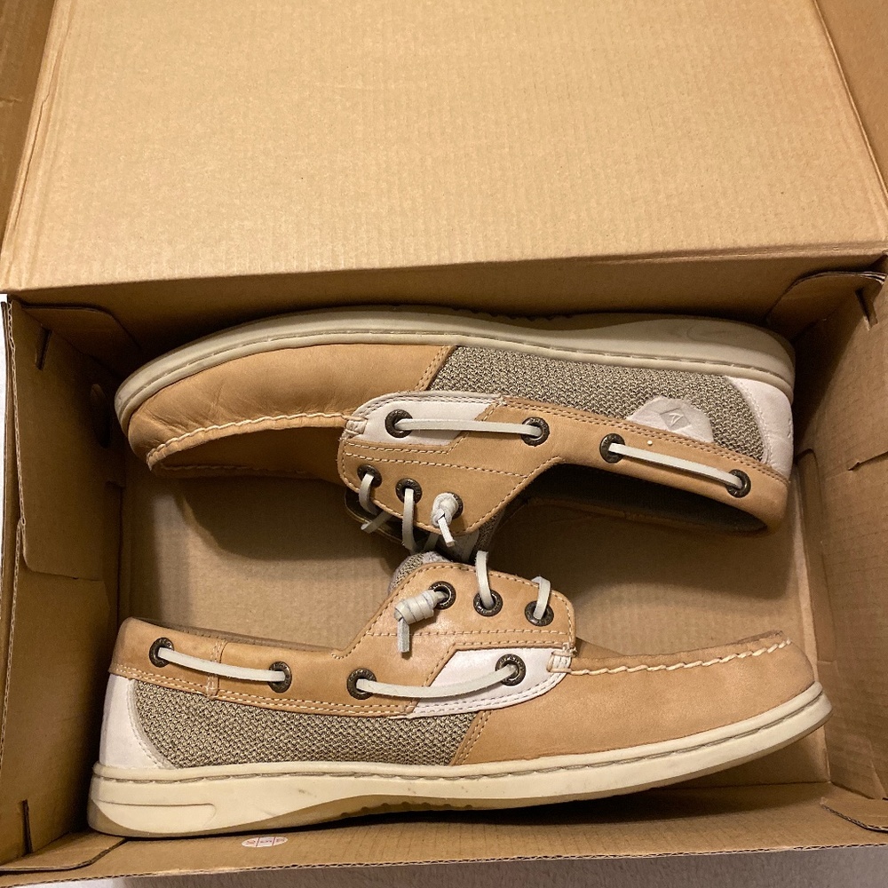 Sperry  Linen /Oat woman shoe